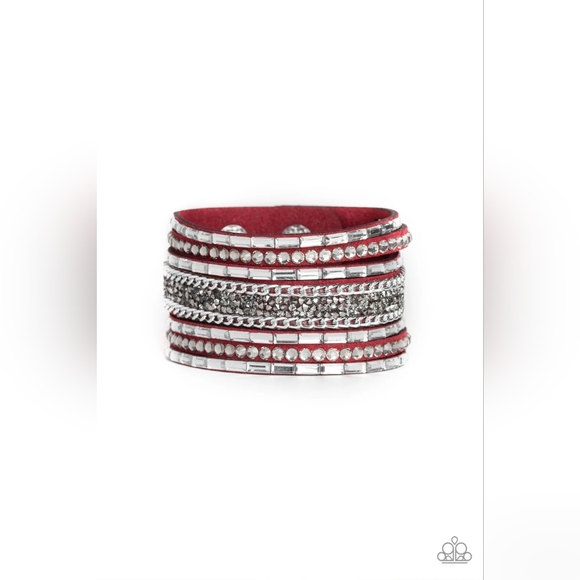 Rhinestone Rumble Bracelet - Picture 2 of 2